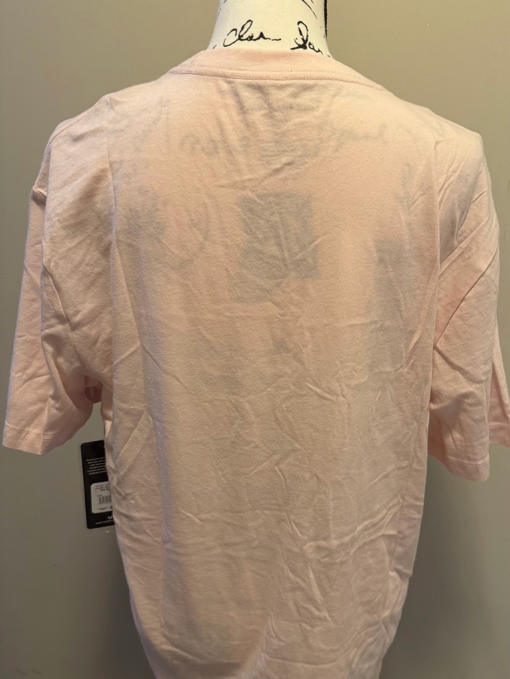 True Religion Light Pink Logo Buddha Graphic Tee - Picture 3 of 5